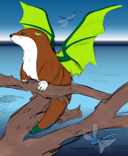 Techno otter by Tsune